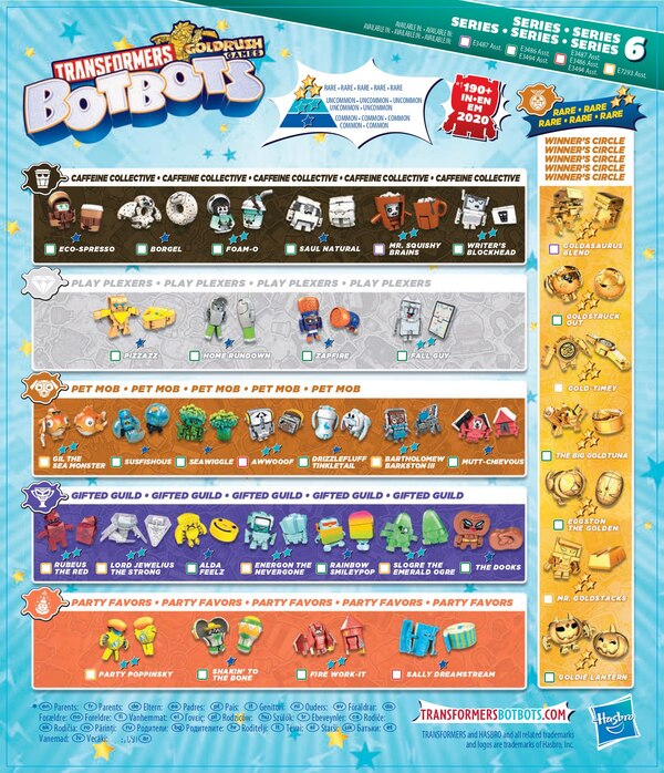  Transformers Botbots Series 6 Goldrush Games Catalog  (1 of 2)